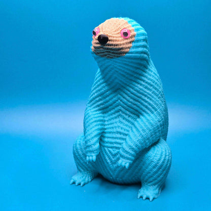 Slowbert the Sloth | Cute Knitted 3D Printed Figurine - Impishly Yours