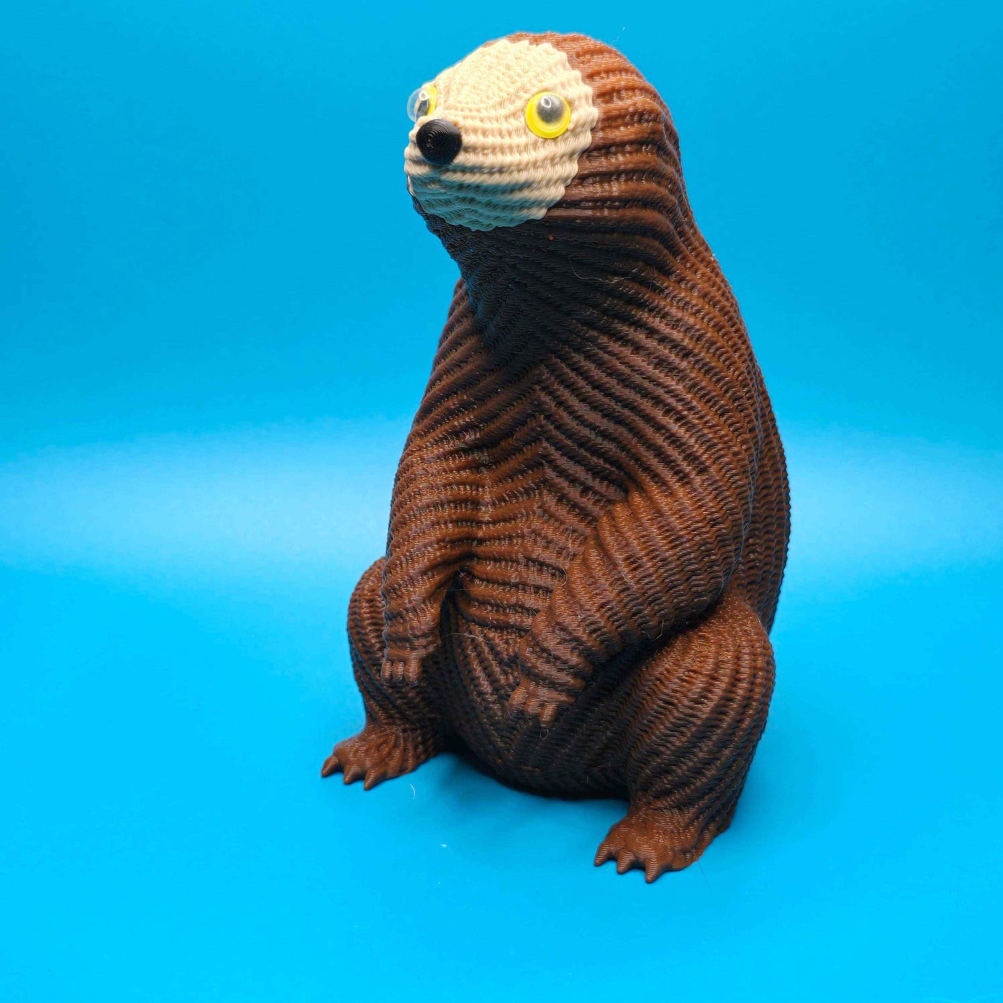 Slowbert the Sloth | Cute Knitted 3D Printed Figurine - Impishly Yours