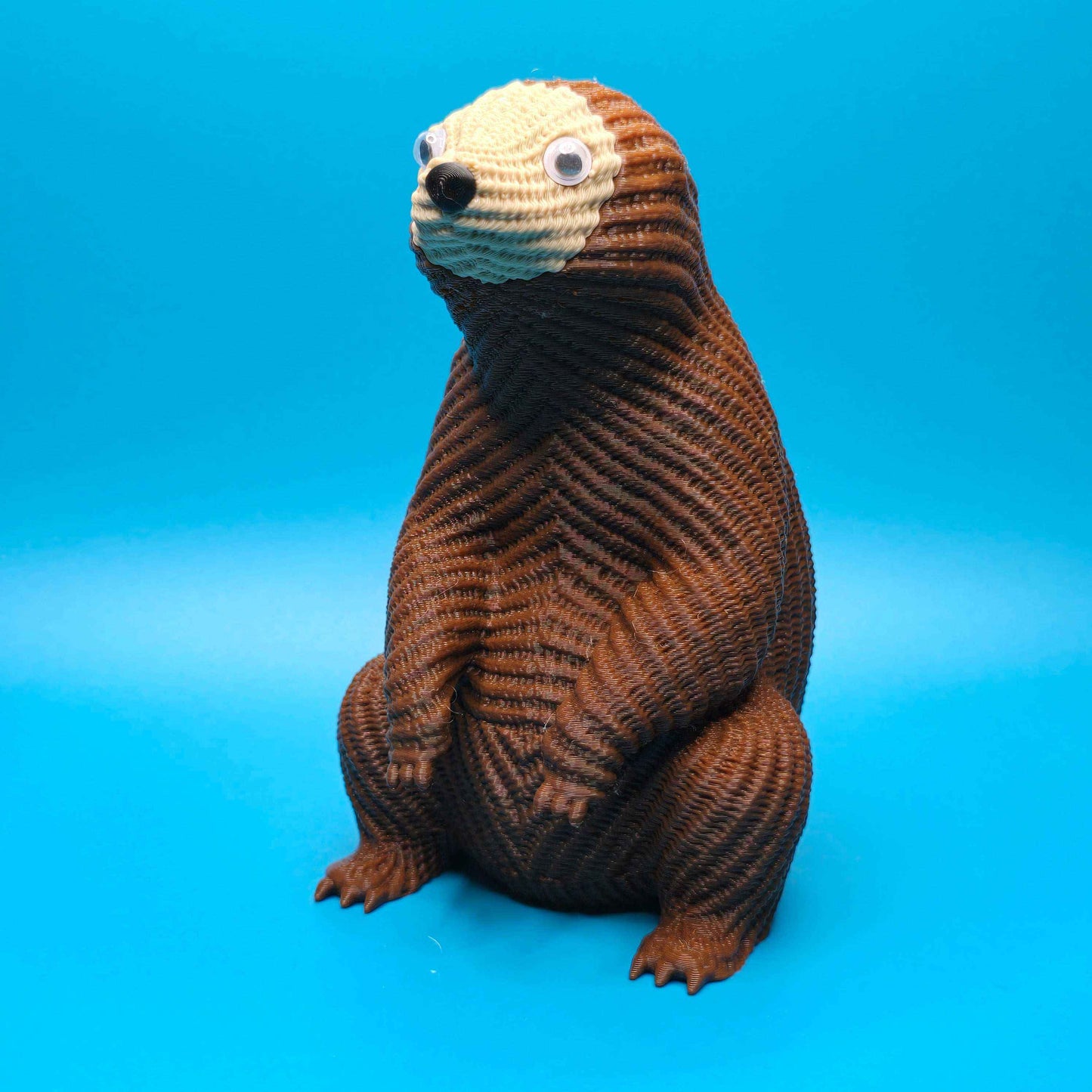 Slowbert the Sloth | Cute Knitted 3D Printed Figurine - Impishly Yours
