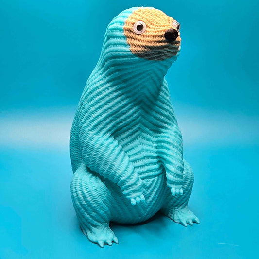 Slowbert the Sloth | Cute Knitted 3D Printed Figurine - Impishly Yours