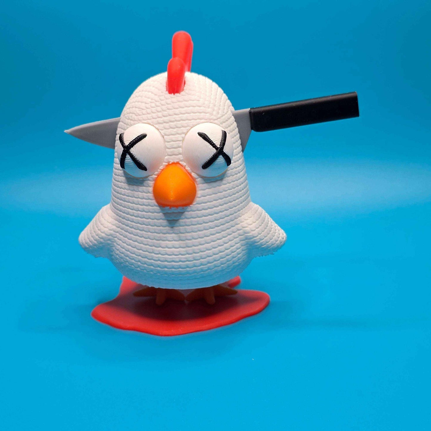 Stabbert the Chicken | Cute But Killed 3D Printed Figurine - Impishly Yours