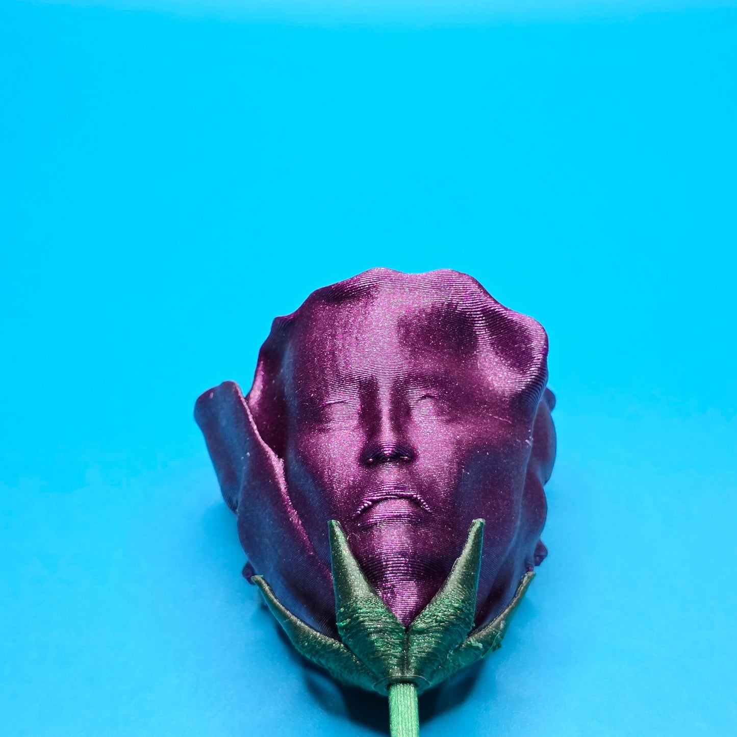 The Awakened Rose | 3D Printed Figurine with Three Faces - Impishly Yours