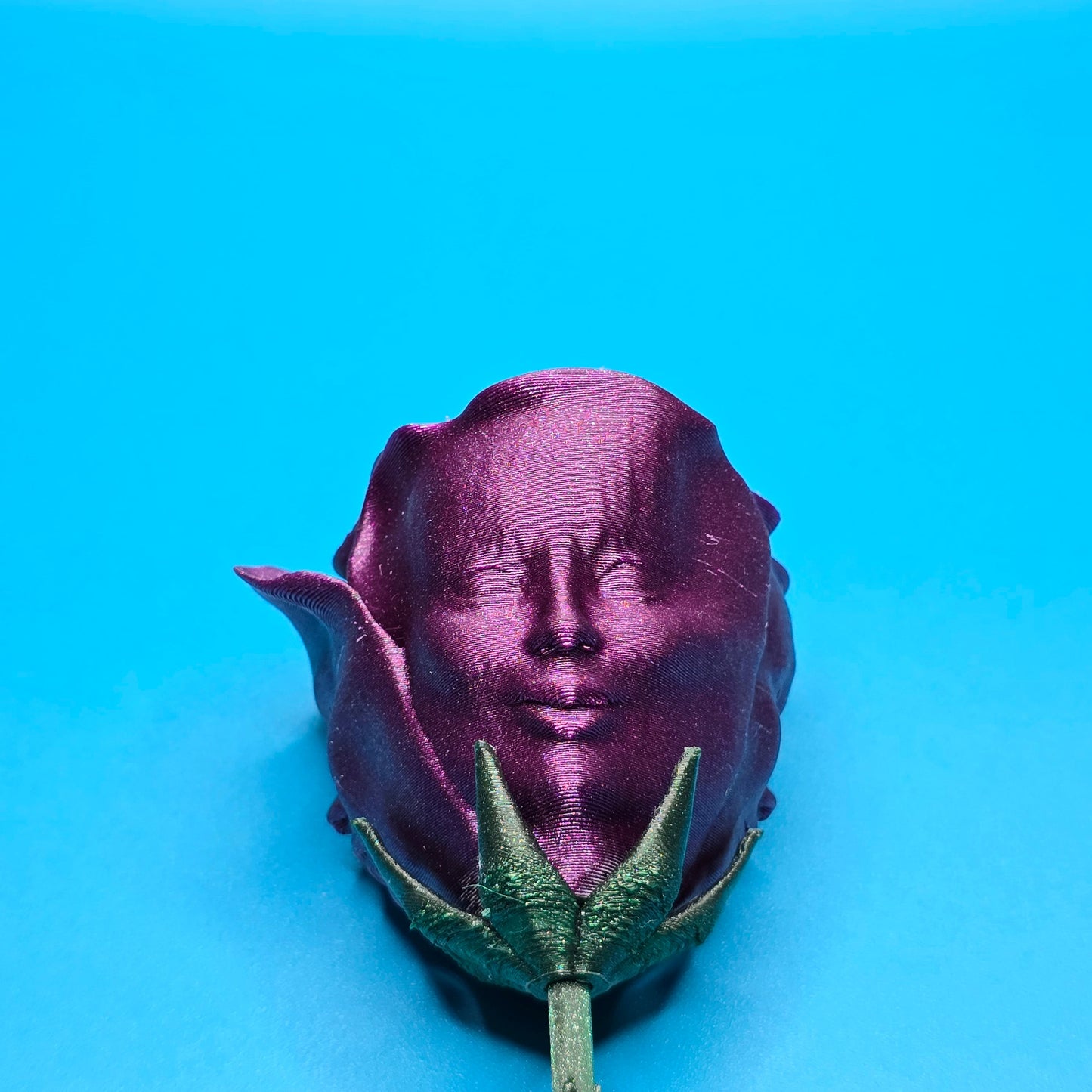 The Awakened Rose | 3D Printed Figurine with Three Faces - Impishly Yours