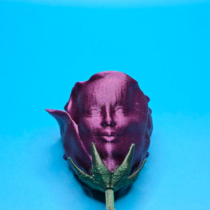 The Awakened Rose | 3D Printed Figurine with Three Faces - Impishly Yours