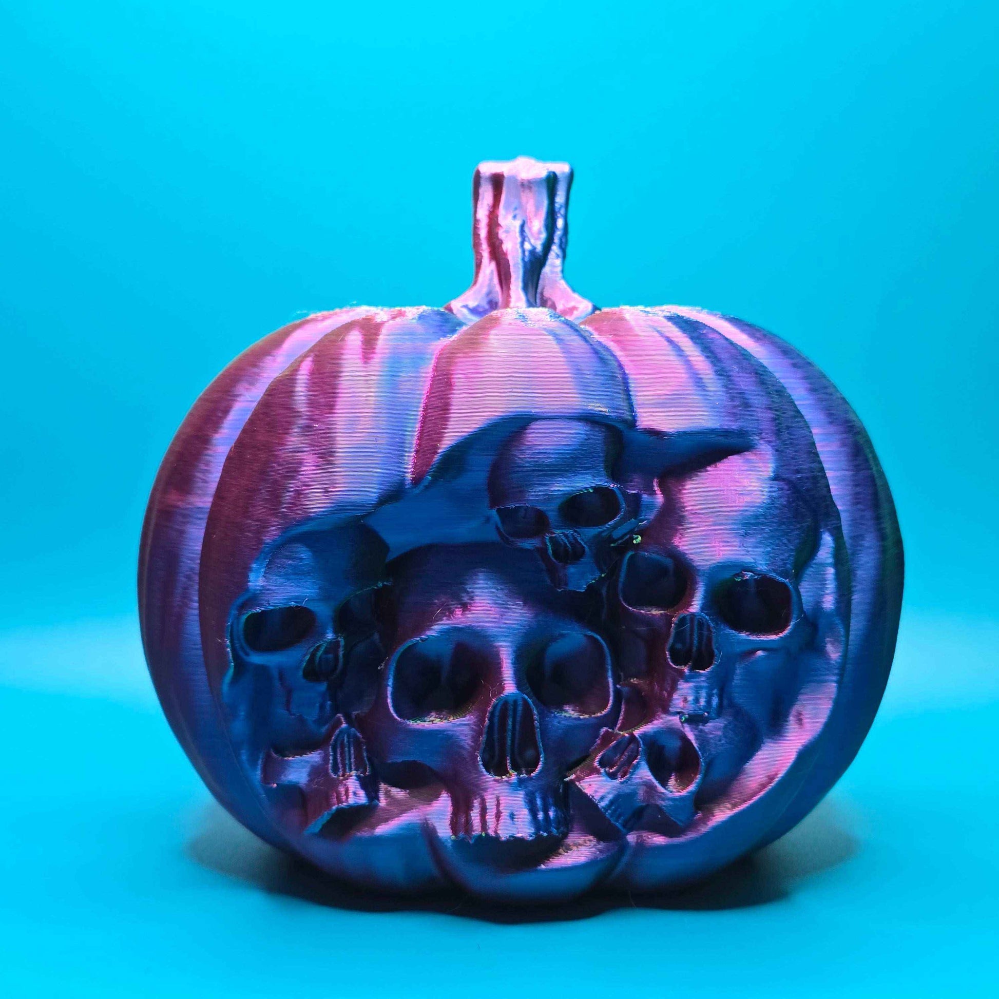 The Forbidden Pumpkin | 3D Printed Figurine with Embedded Skulls - Impishly Yours