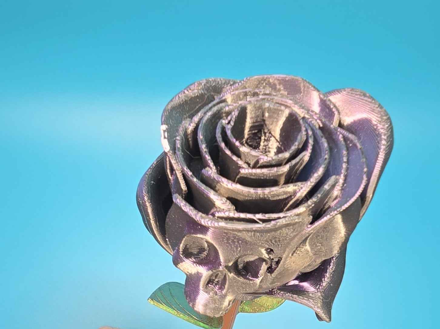 The Forbidden Rose | Creepy - Cute Rose Figurine with Skull Petals - Impishly Yours