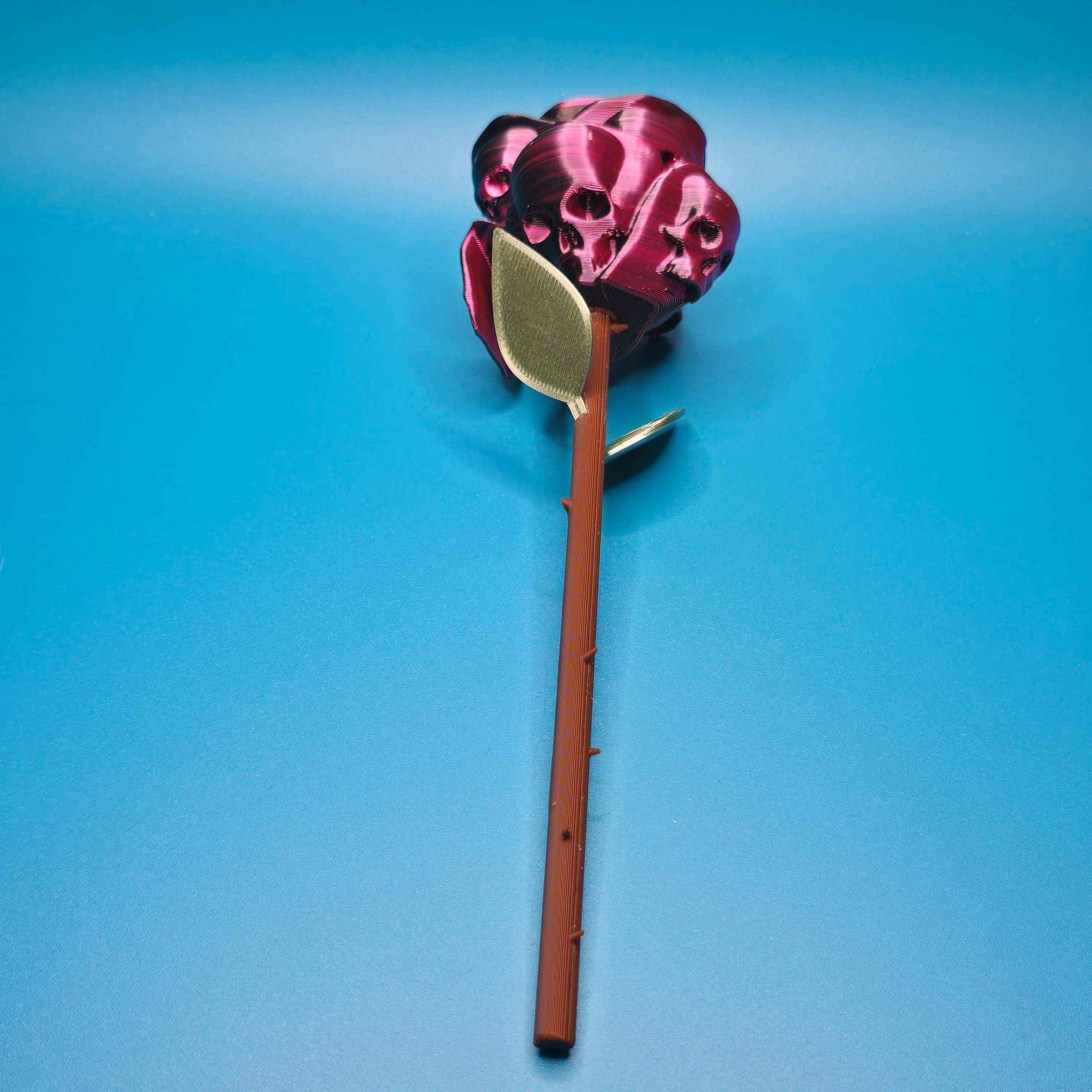 The Forbidden Rose | Creepy - Cute Rose Figurine with Skull Petals - Impishly Yours