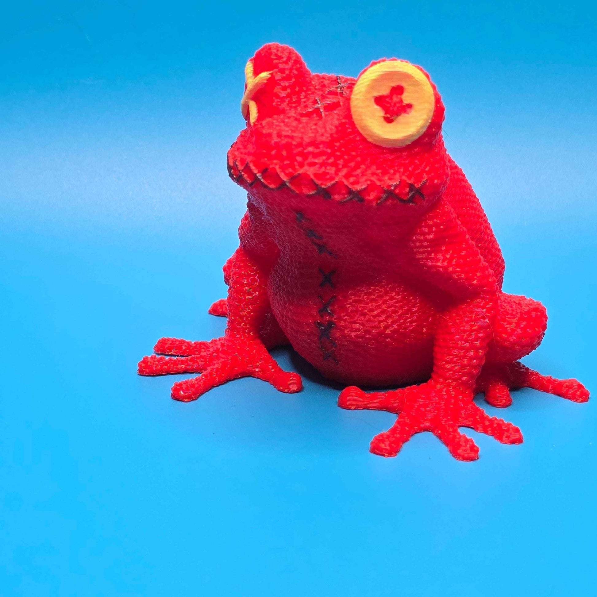 Toadrick the Toad | 3D Printed Stitchling Figurine - Impishly Yours