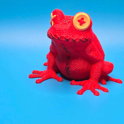 Toadrick the Toad | 3D Printed Stitchling Figurine - Impishly Yours