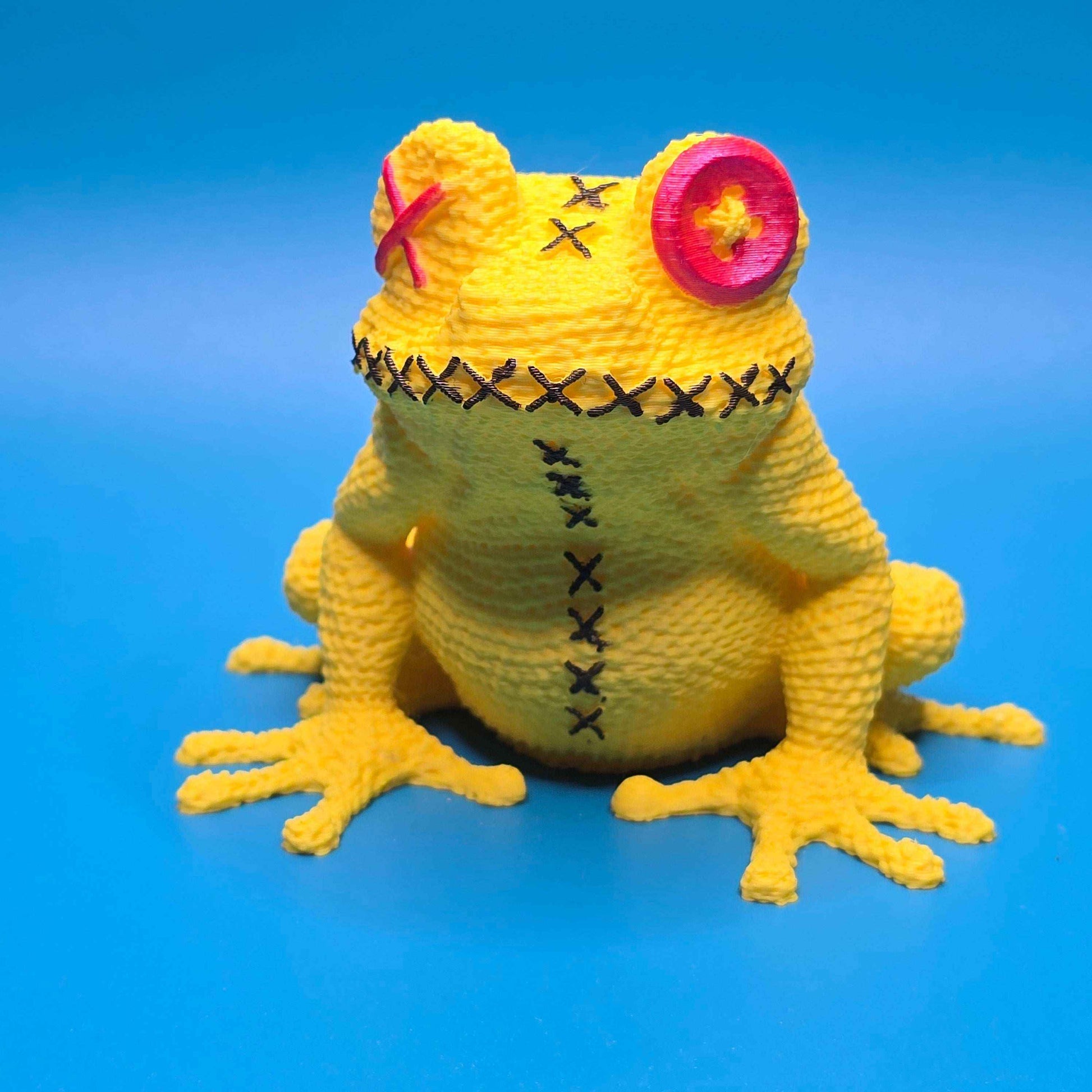 Toadrick the Toad | 3D Printed Stitchling Figurine - Impishly Yours