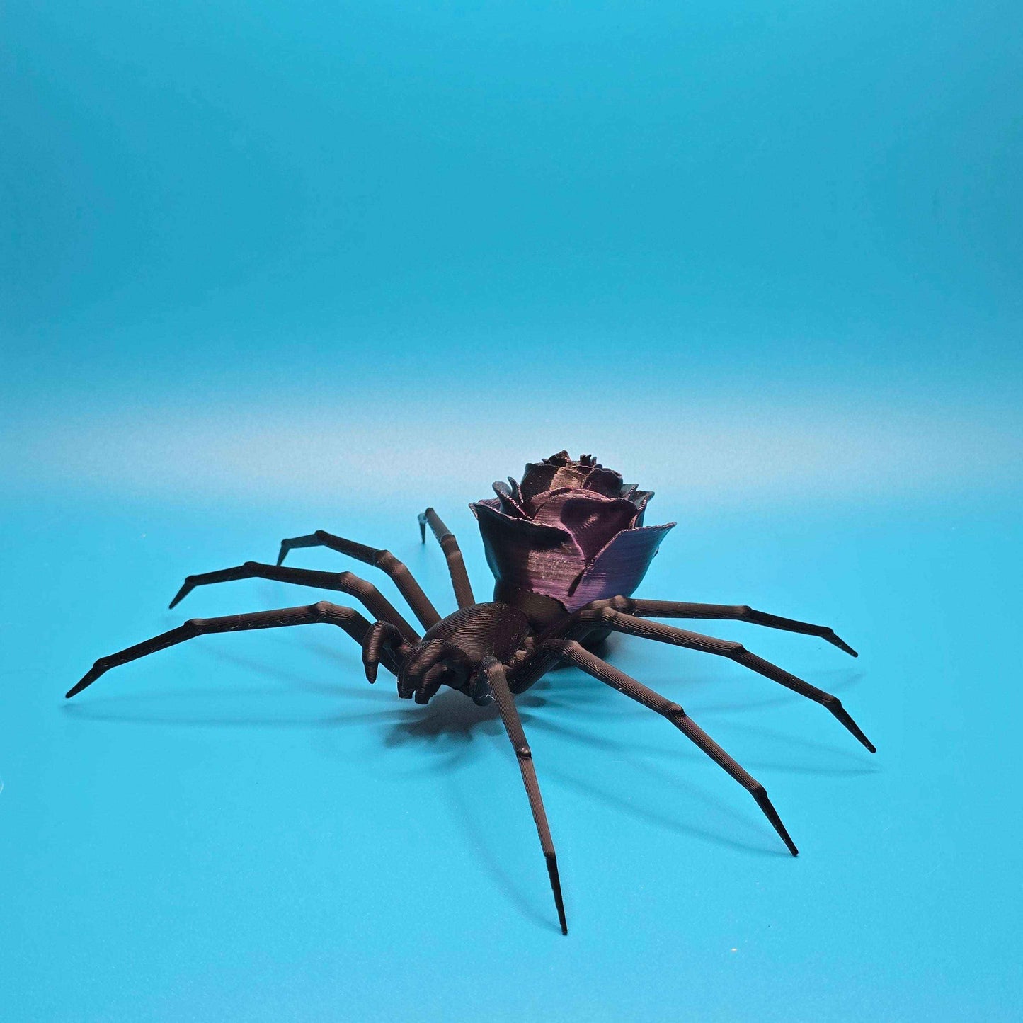 Widow’s Bloom | Creepy - Cute Spider Figurine with Floral Back - Impishly Yours