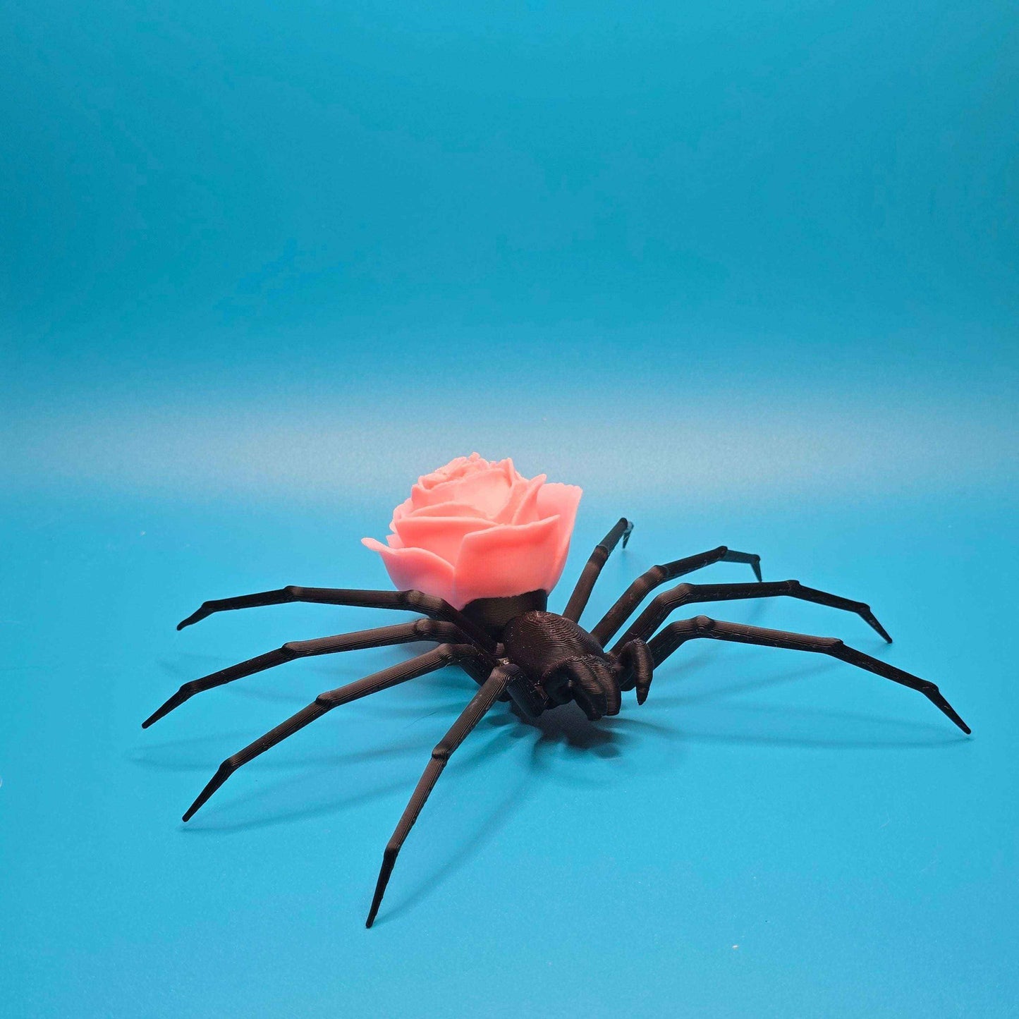 Widow’s Bloom | Creepy - Cute Spider Figurine with Floral Back - Impishly Yours