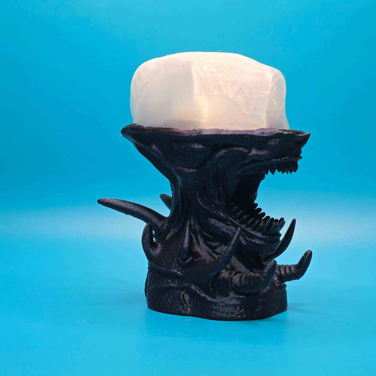 Xenomorph Tealight Holder – 3D Printed Horror Decor - Impishly Yours