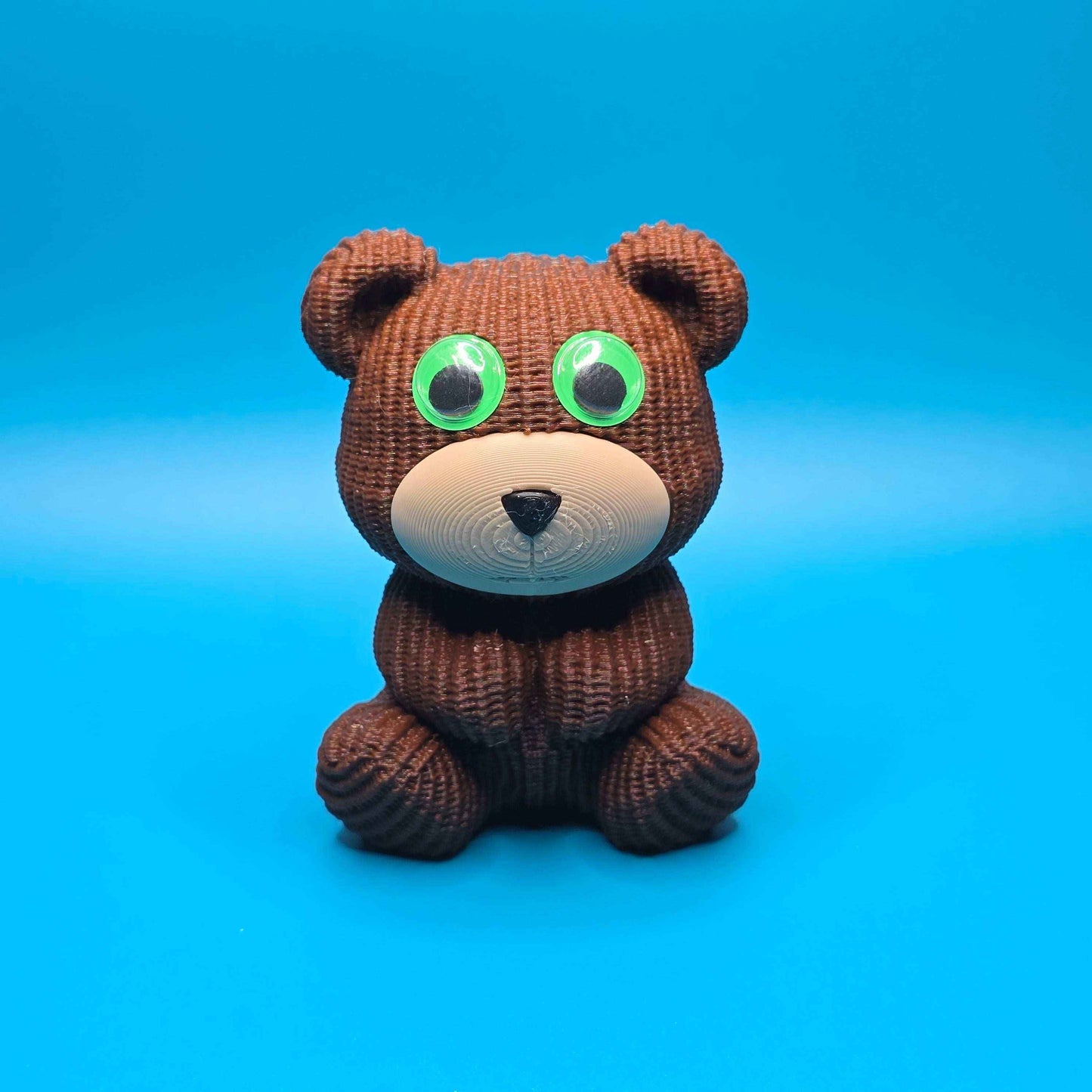 Zed the Bear | 3D Printed Knitted - Texture Collectible - Impishly Yours